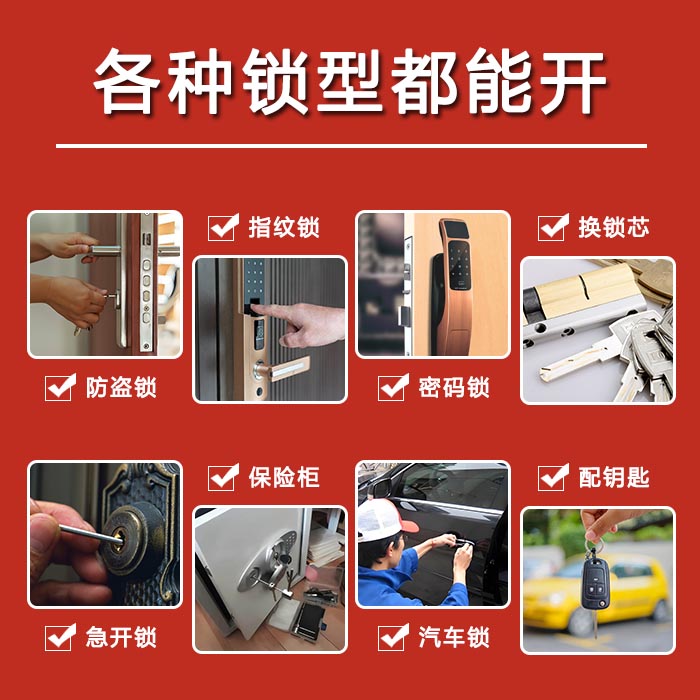 開各種鎖型 開各種鎖型